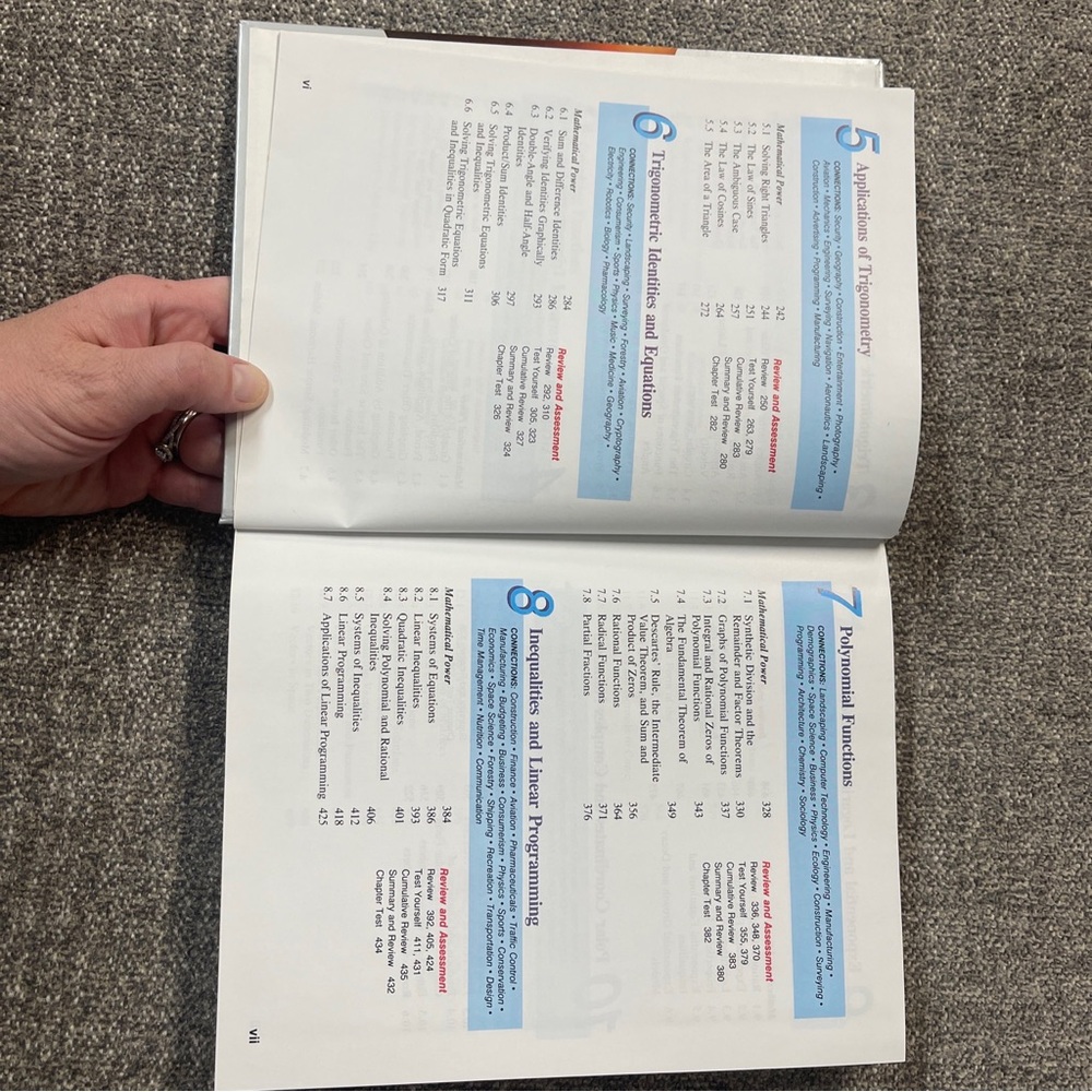 Prentice Hall Advanced Mathematics : A Precalculus Approach, 1993 Textbook Math - Picture 5 of 16